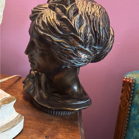 Bronze Diane De Poitiers Sculpture Devonware Canada Genuine Hand Painted Heavy - Picture 7 of 10